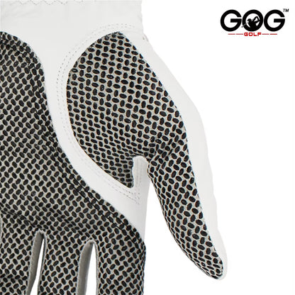 Pack 1 Pc Golf Gloves Men'S Left/Right Hand Soft Breathable Pure Sheepskin with Anti-Slip Granules Golf Gloves Golf Men