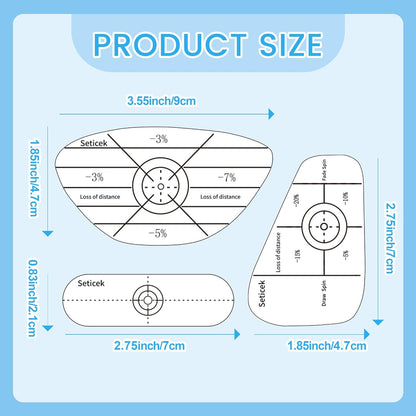 Golf Impact Tape Labels Self-Teaching Sweet Spot and Consistency Analysis Improve Golf Swing Accuracy and Distance Choose between 150 Pc and 300 Pc